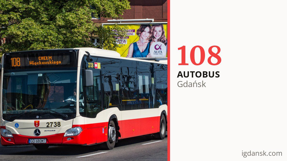Autobus 108 w Gdańsku