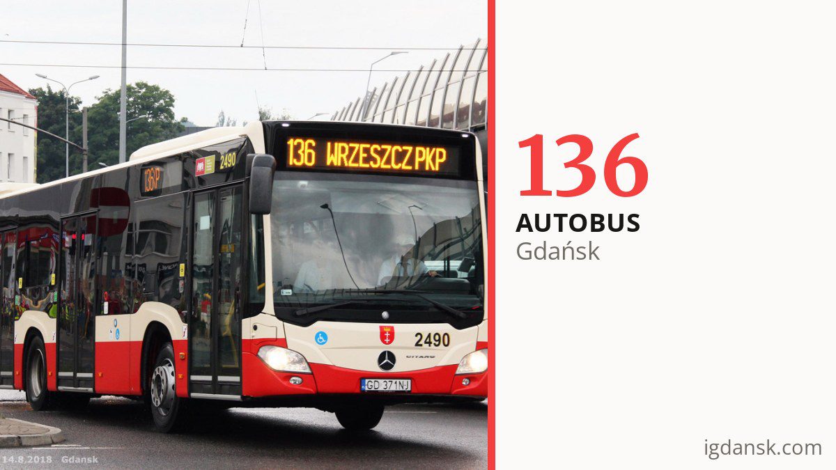 Autobus 136 w Gdańsku