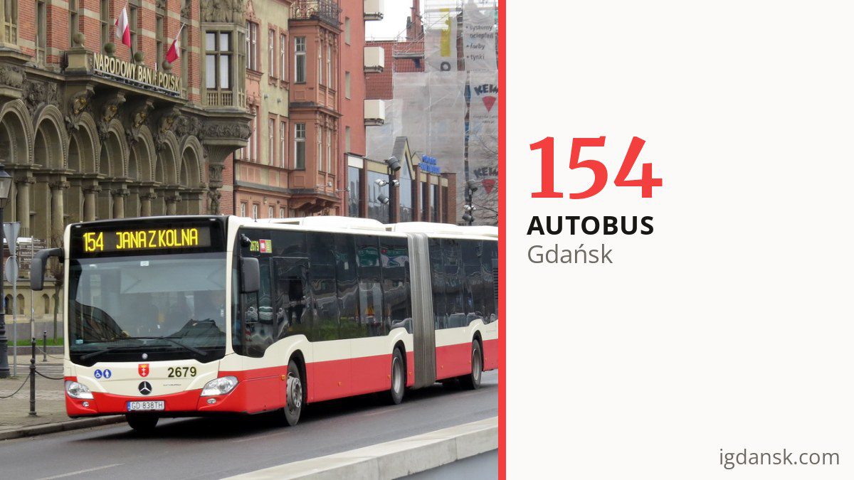 Autobus 154 w Gdańsku