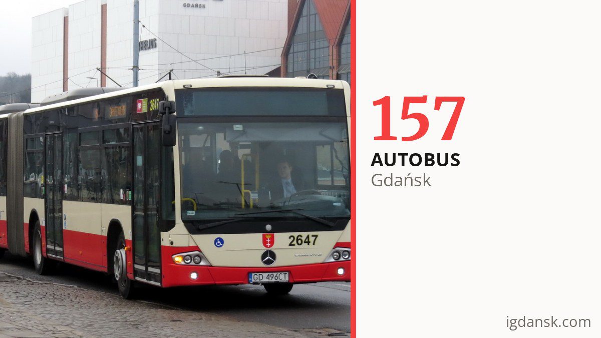 Autobus 157 w Gdańsku