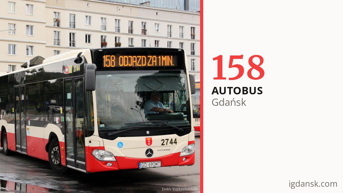 Autobus 158 w Gdańsku