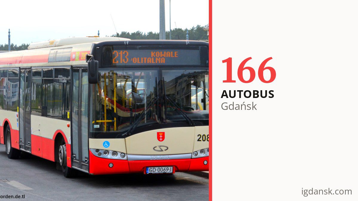 Autobus 166 w Gdańsku