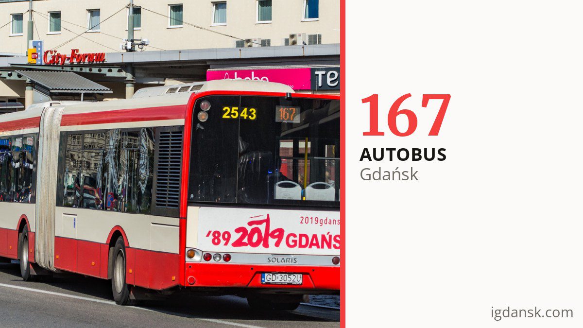 Autobus 167 w Gdańsku