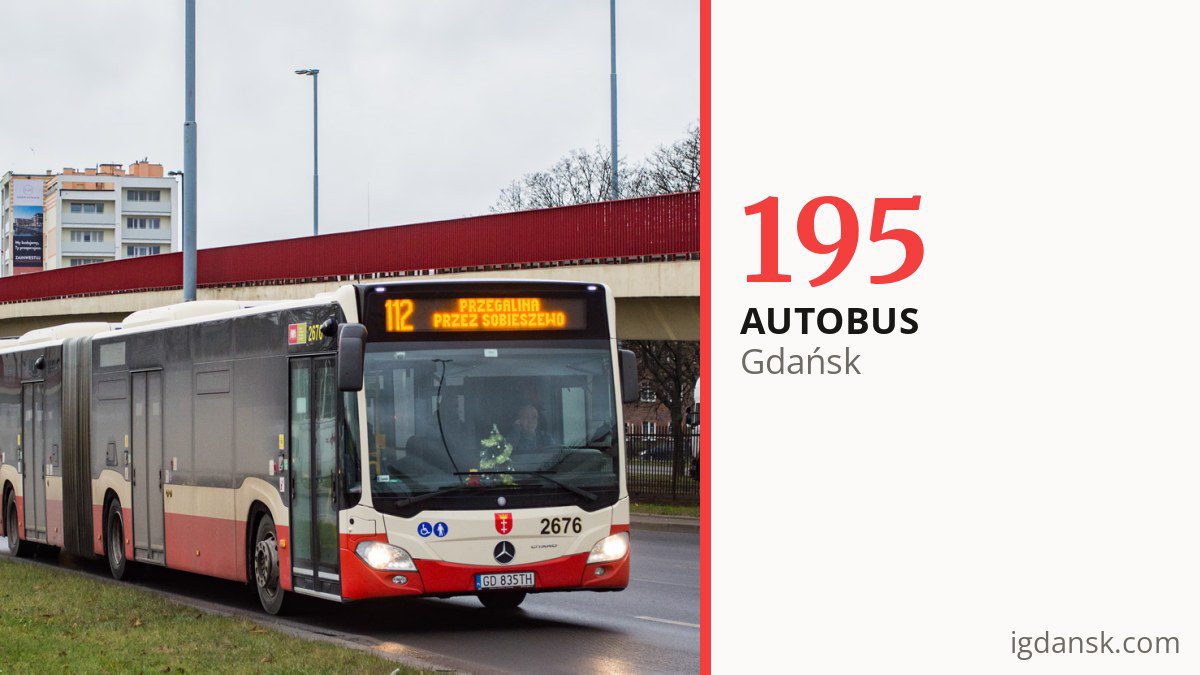 Autobus 195 w Gdańsku