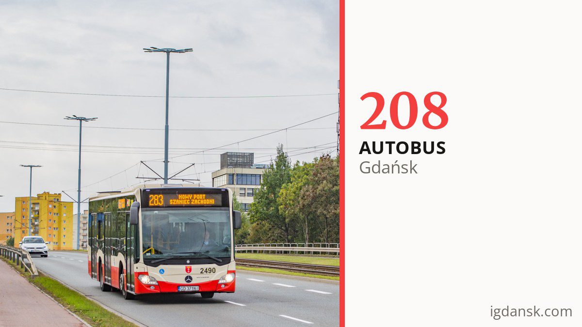 Autobus 208 w Gdańsku