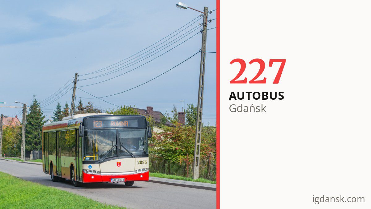 Autobus 227 w Gdańsku