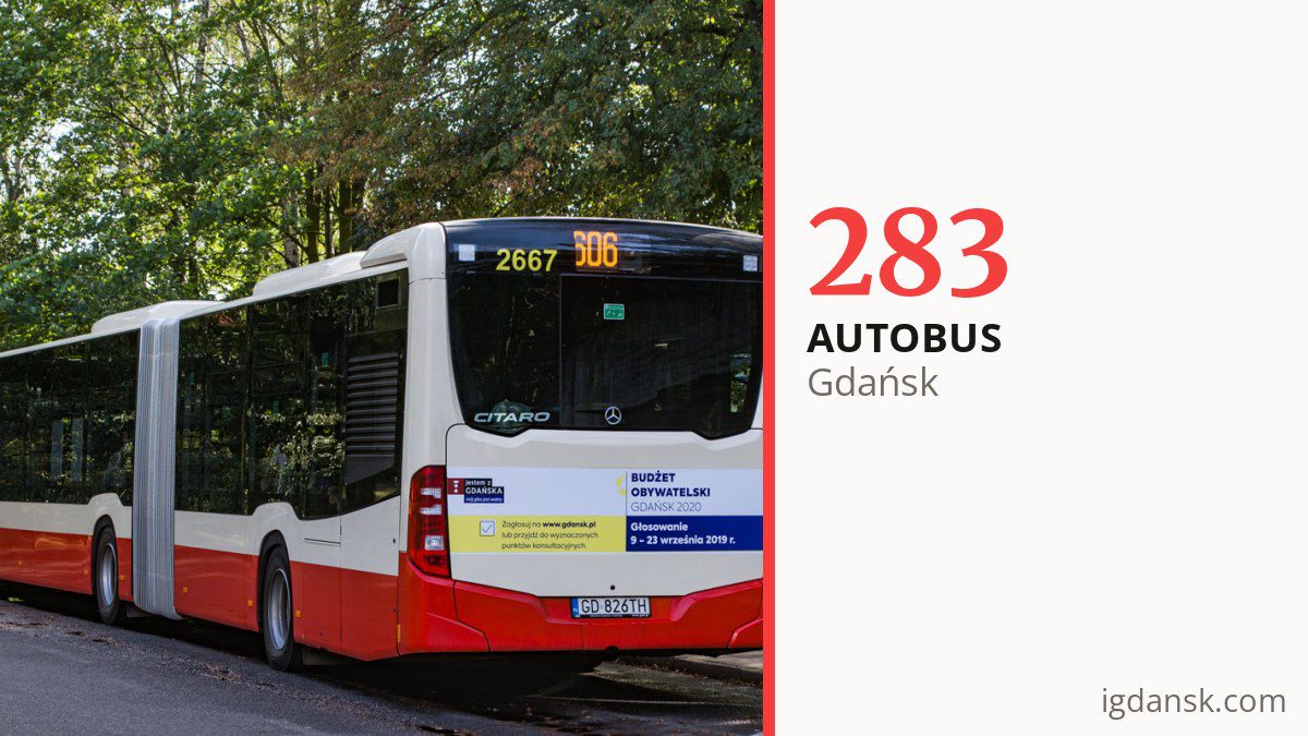 Autobus 283 w Gdańsku