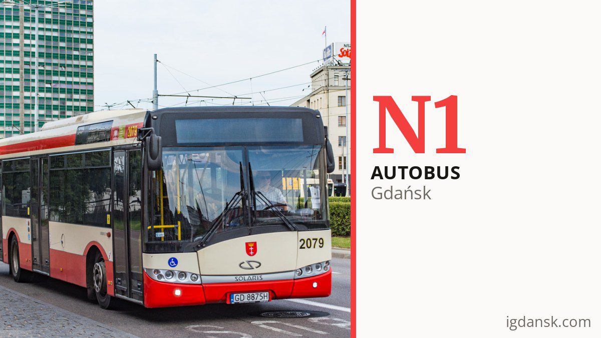 Autobus nocny N1 w Gdańsku