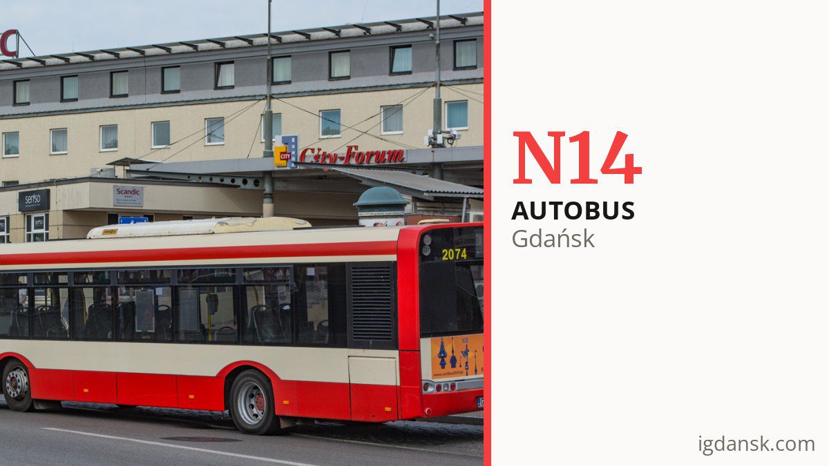Autobus nocny N14 w Gdańsku