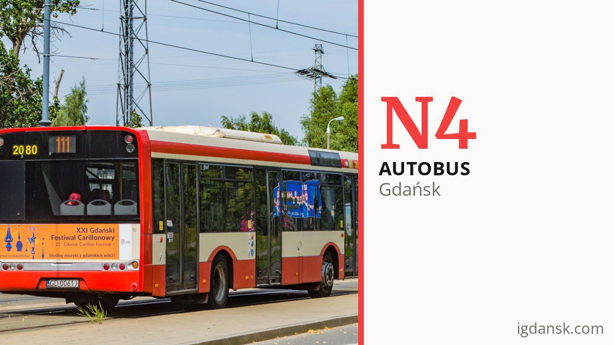 Autobus nocny N4 w Gdańsku