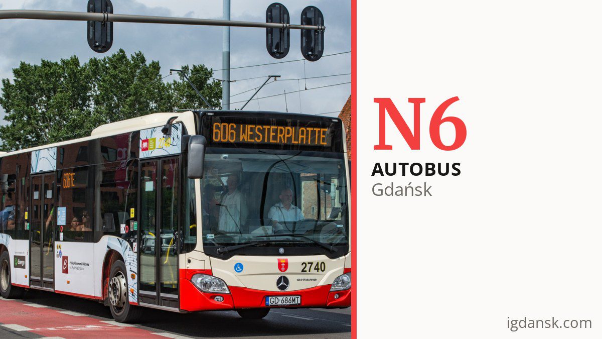 Autobus nocny N6 w Gdańsku