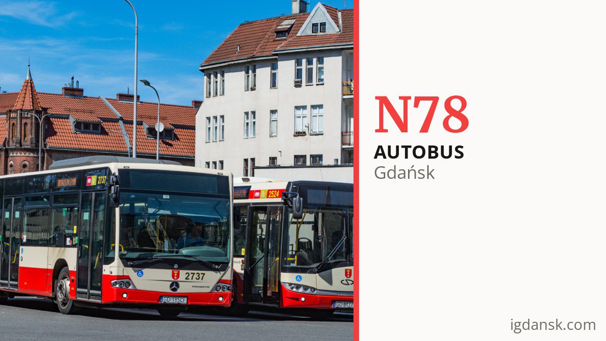 Autobus nocny N78 w Gdańsku